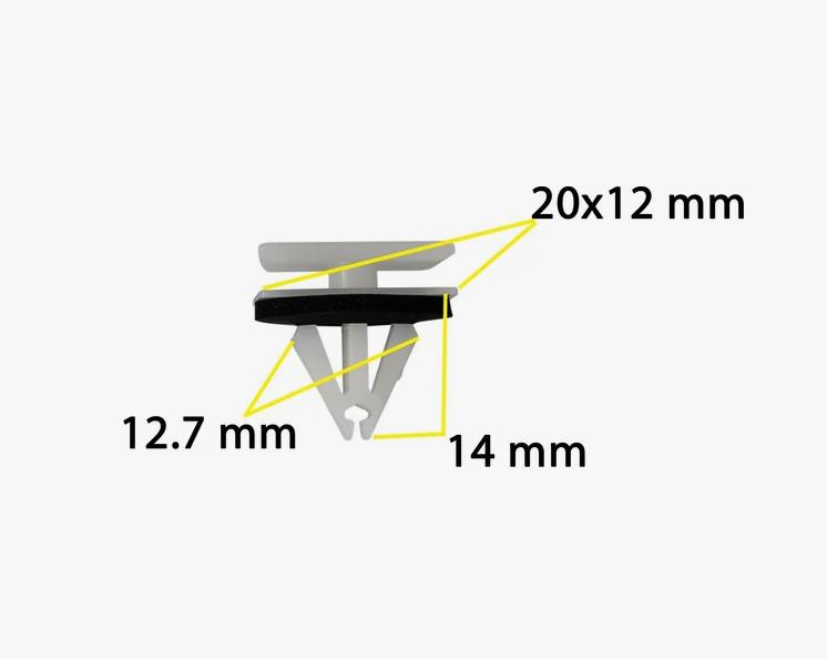 Клипса пластиковая для Ford ОЕМ: W716352S300 (W716352-S300), W716351S300 (W716351-S300). (молдинги).